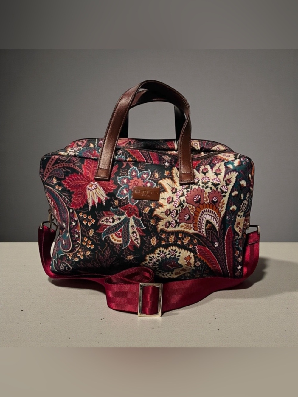Etro Paisley Nylon Crossbody/Messenger Bag - Picture 11 of 11